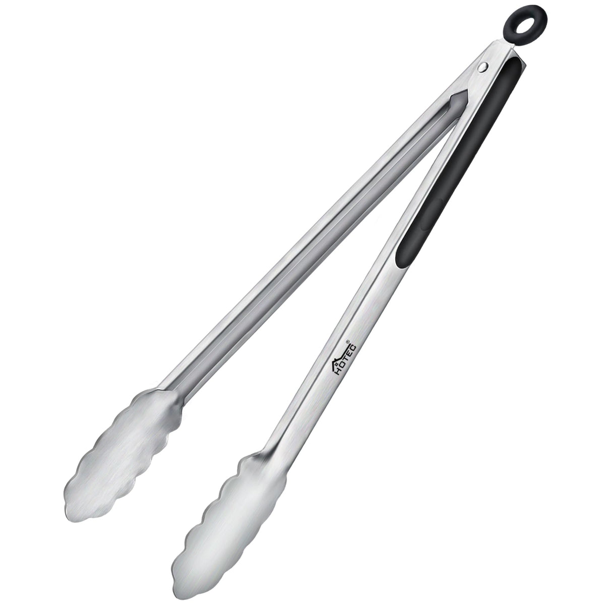 Hotec Tongs for Cooking Premium Stainless Steel Kitchen Tongs Set of 2-9"