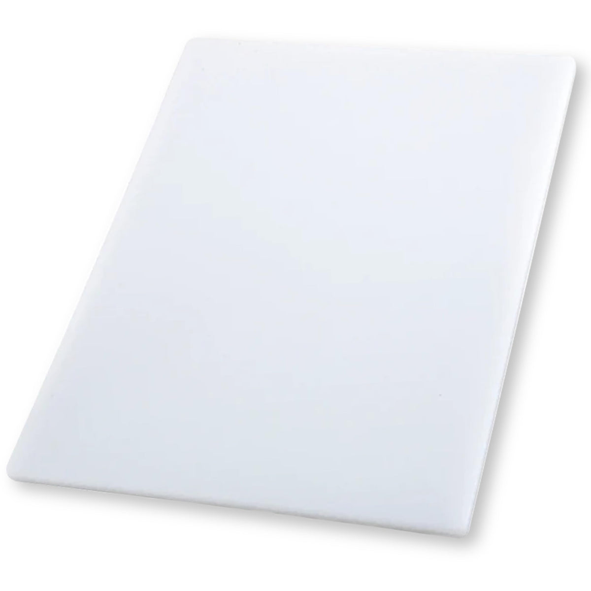 Winco 6" x 10" White Heavy-Duty Plastic Cutting Board