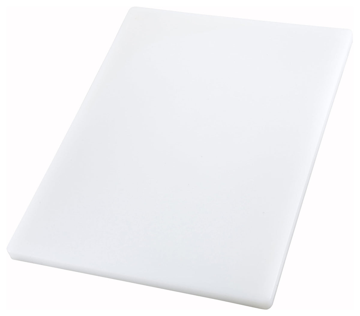 Winco 6" x 10" White Heavy-Duty Plastic Cutting Board
