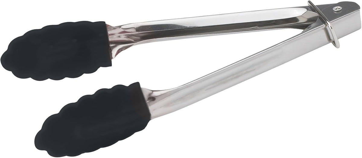 Winco Stainless Steel, Coiled Spring Utility Tong Heavyweight, 12-Inch, Medium