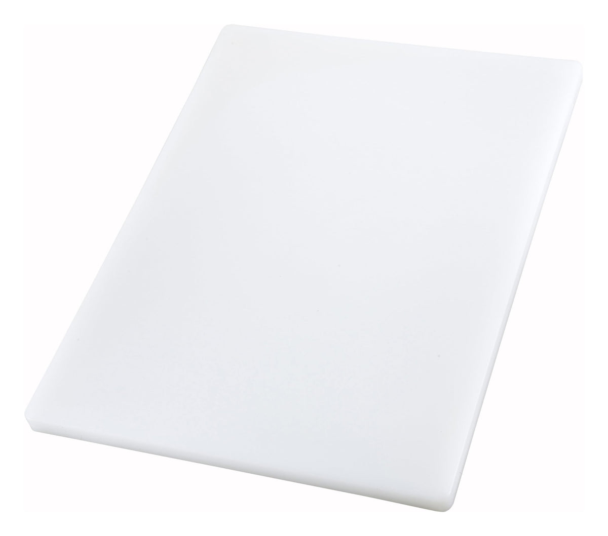 Winco 6" x 10" White Heavy-Duty Plastic Cutting Board