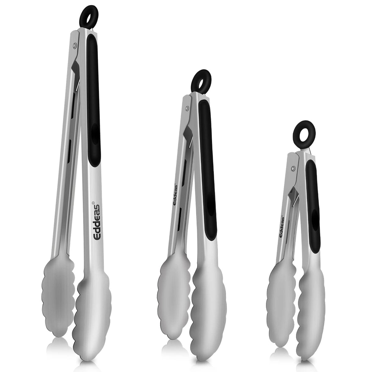 Metal Tongs For Cooking Up To 600°F Kitchen Tongs 2PCS - 9", 12 inch