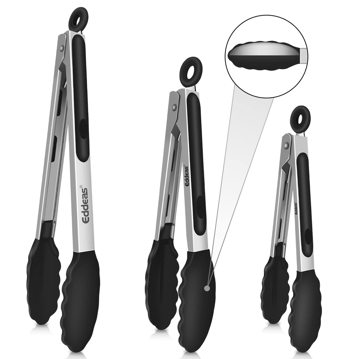 EDDEAS 12 PCS Small Serving Tongs, 4.3" Mini Gold Tongs, Gold Kitchen Tongs for Serving Food, Coffee Bar, Tea Party, Desserts Party and Ice Bucket