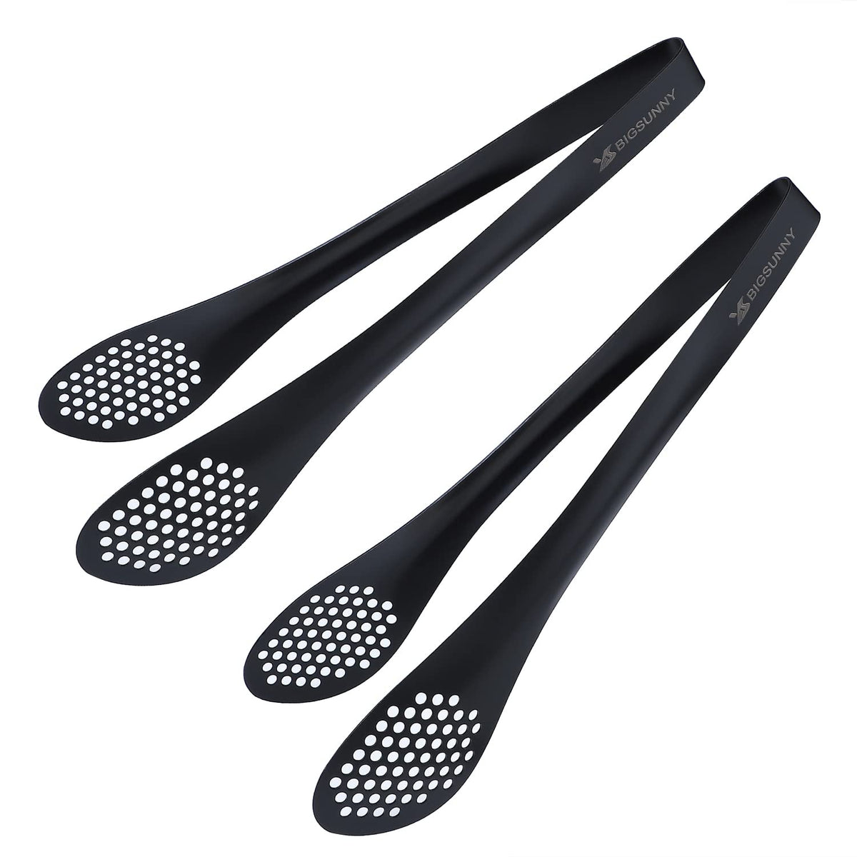 MSY BIGSUNNY 9 inch Buffet Tongs, Set of 2 Stainless Steel Food Serving Tongs