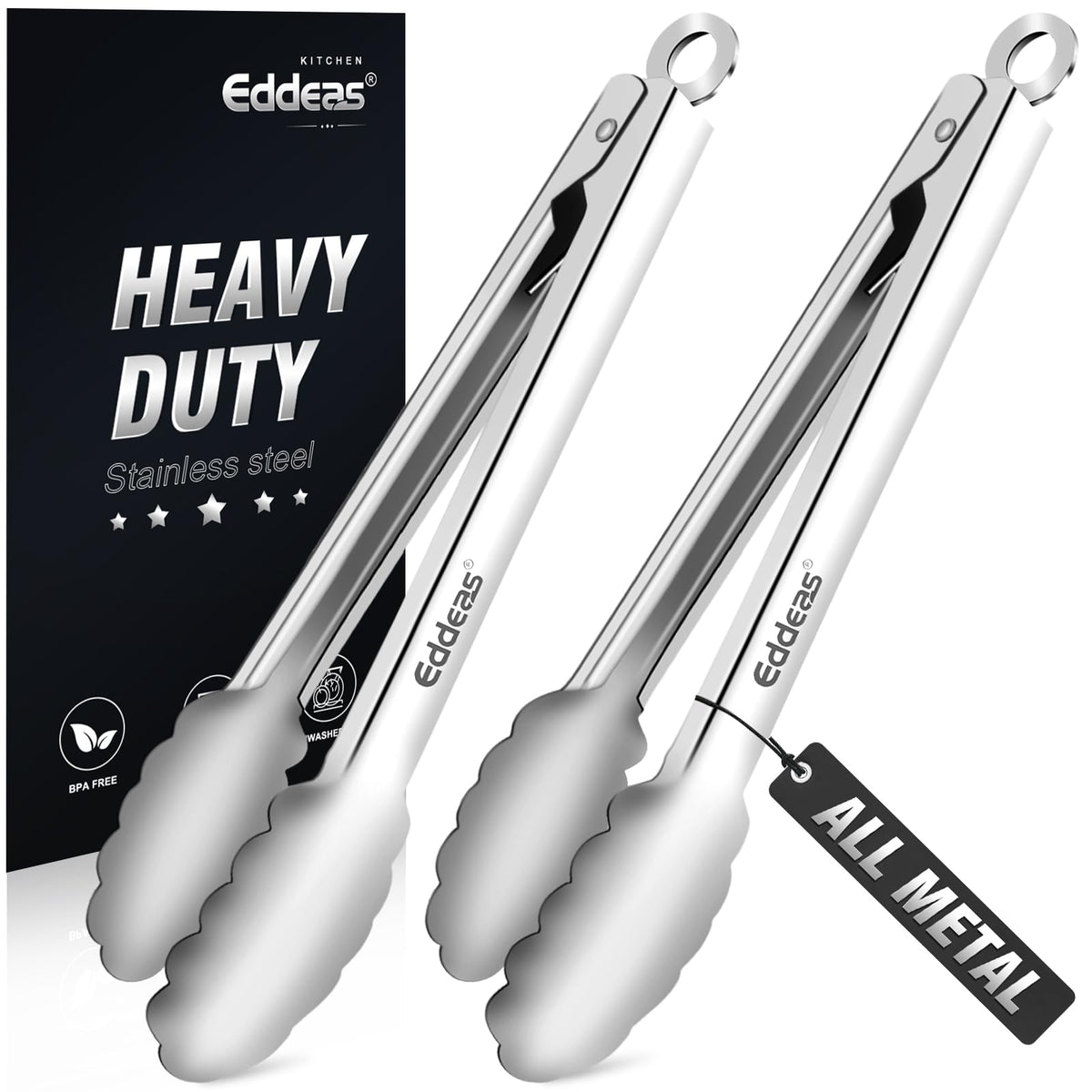 Kitchen Tongs Up To 600°F Silicone Tongs for Cooking 3Pcs 7,9,12 IN