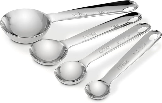 All-Clad Stainless Steel 4-Piece Measuring Spoon Set, Kitchen Tools