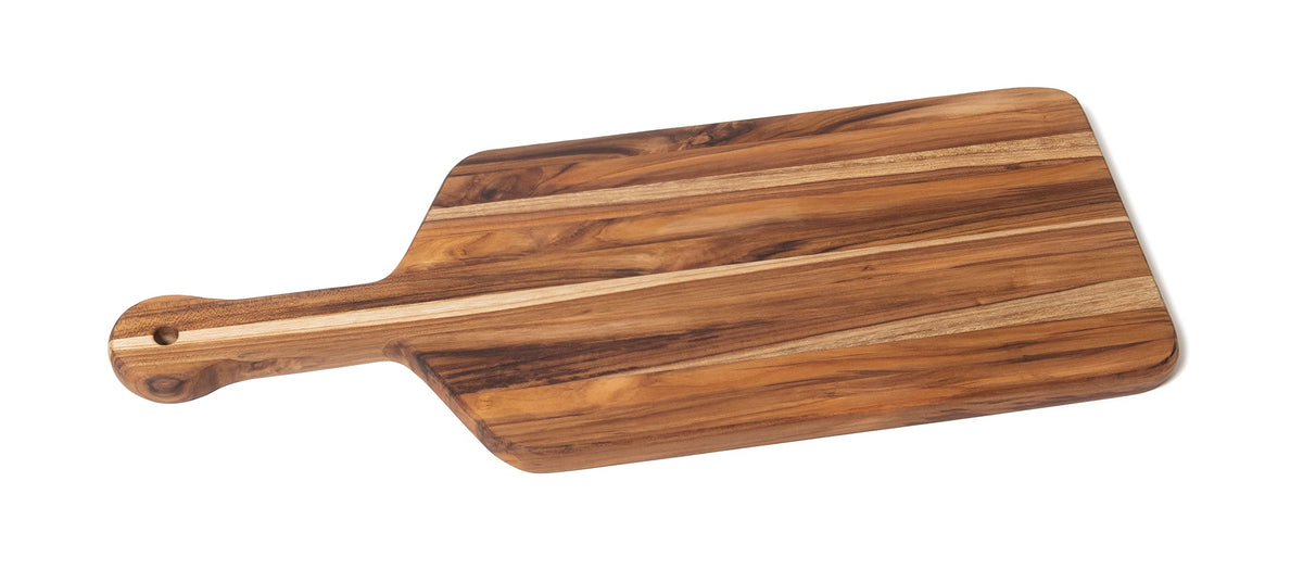 Lipper International 7215 Teak Wood Edge Grain Kitchen Cutting and Serving Board, Small, 12" x 9" x 5/8"