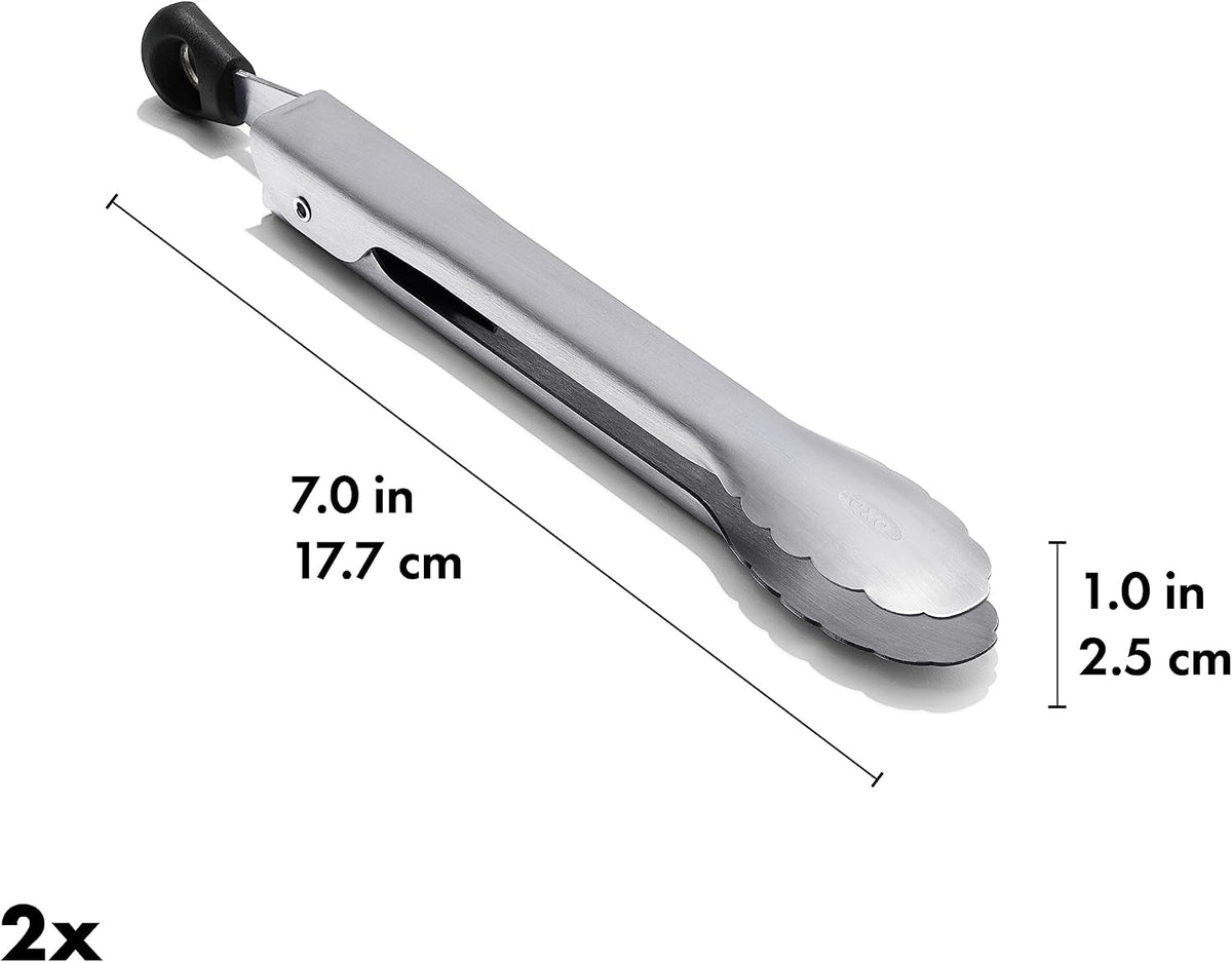 OXO Good Grips Stainless Steel Mini Tongs - 2 Pack