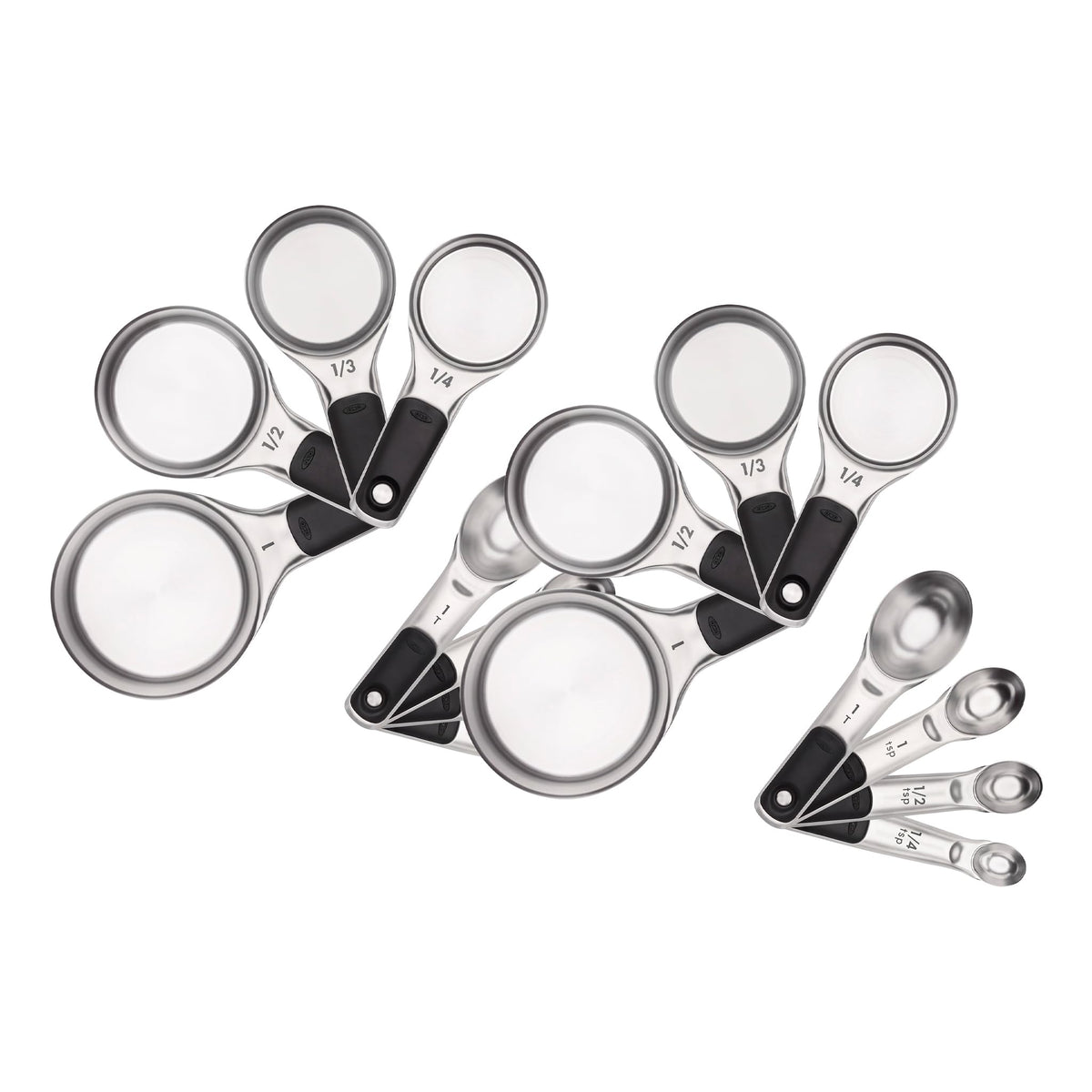 OXO Good Grips 8 Piece Stainless Steel Measuring Cups and Spoons Set