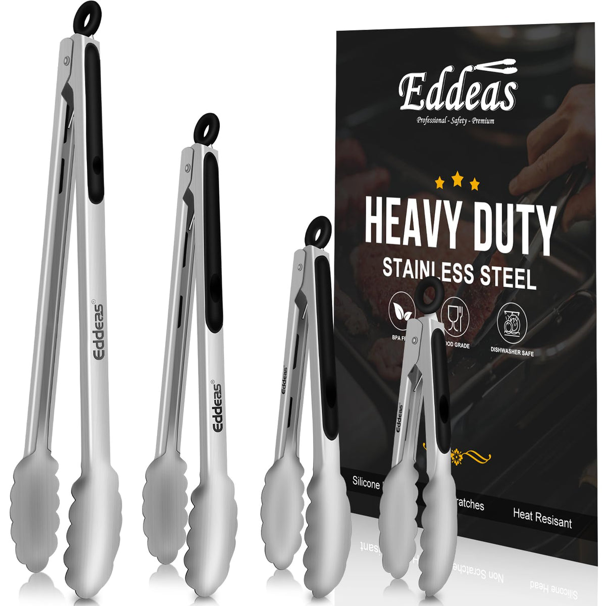 EDDEAS 12 PCS Small Serving Tongs, 4.3" Mini Gold Tongs, Gold Kitchen Tongs for Serving Food, Coffee Bar, Tea Party, Desserts Party and Ice Bucket