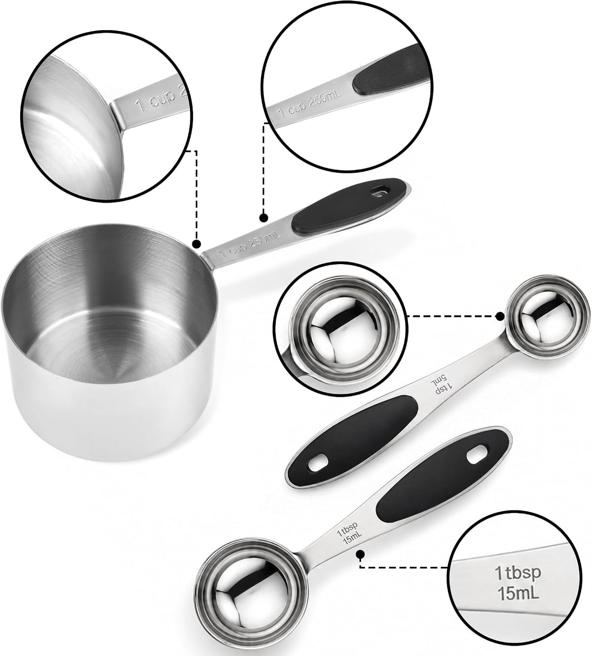 10-Piece Magnetic Measuring Cups and Spoons Set