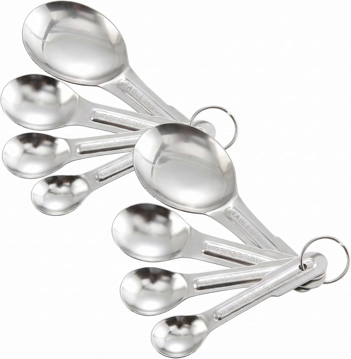 Winco Stainless Steel Measuring Spoons, Set, 4-Piece