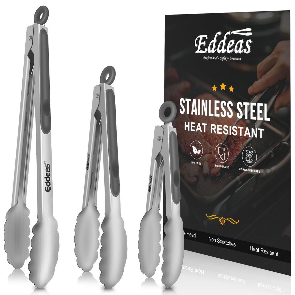 EDDEAS 12 PCS Small Serving Tongs, 4.3" Mini Gold Tongs, Gold Kitchen Tongs for Serving Food, Coffee Bar, Tea Party, Desserts Party and Ice Bucket