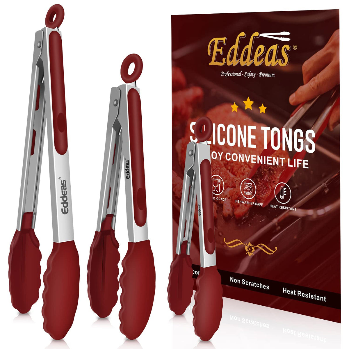 EDDEAS 12 PCS Small Serving Tongs, 4.3" Mini Gold Tongs, Gold Kitchen Tongs for Serving Food, Coffee Bar, Tea Party, Desserts Party and Ice Bucket