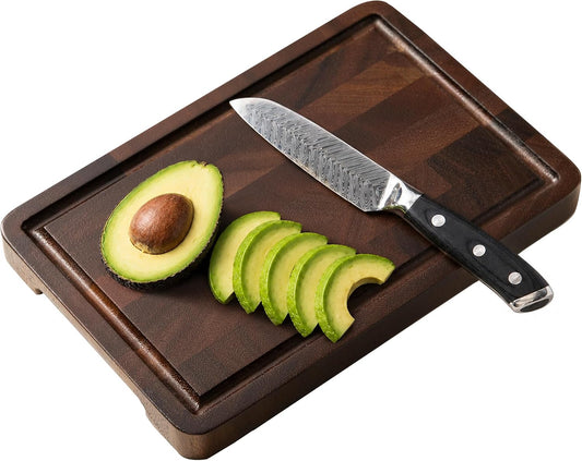 Small Wooden Cutting Board, Mini Walnut Cutting Board for Kitchen