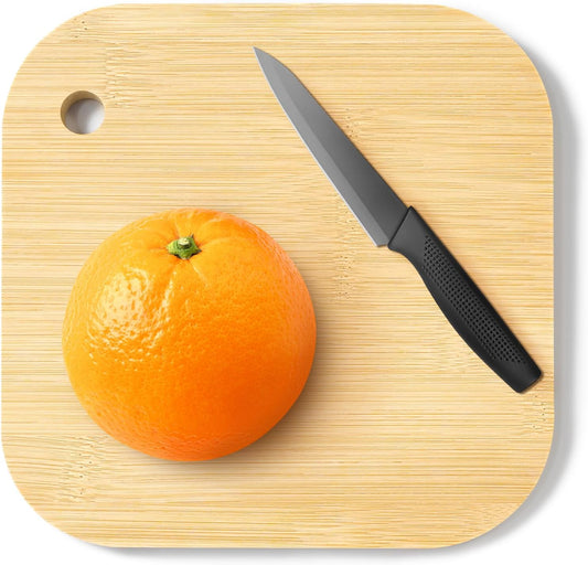 LorisArm Small Bamboo Wood Cutting Board 8"Mini Lightweight Wooden chopping boards for Fruit, Vegetable, Camping Trip.