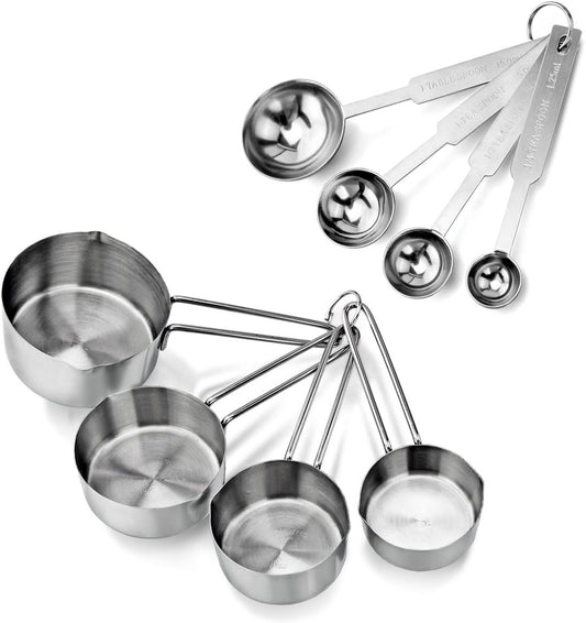 New Star Foodservice 42917 Stainless Steel Measuring Cups & Spoons Set