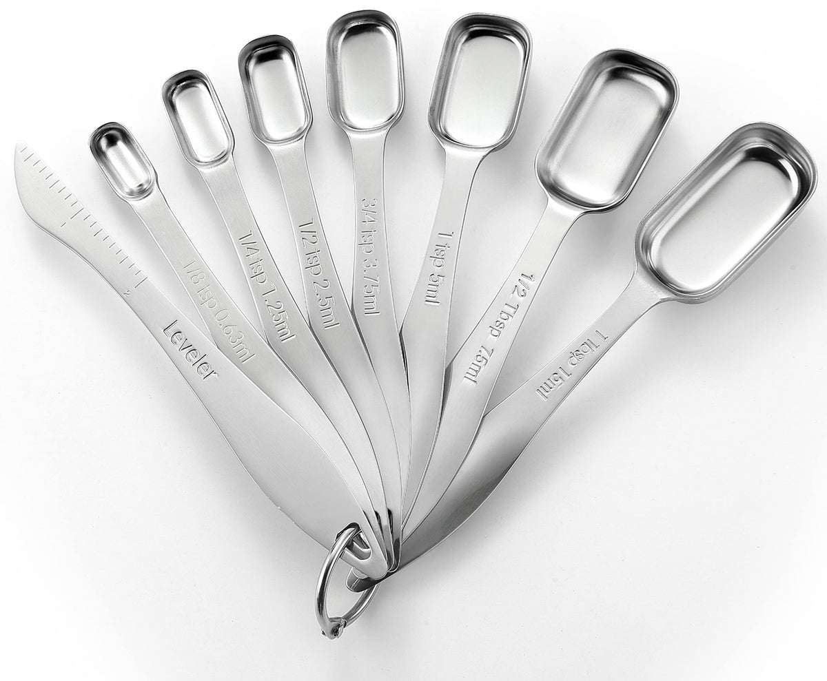 Spring Chef Stainless Steel Measuring Cups and Spoons Set of 14 w/Leveler