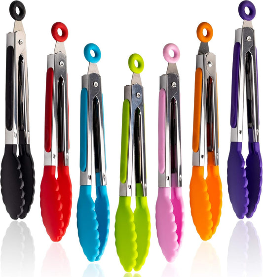 7-piece kitchen clip set, 7-inch color mini food clip
